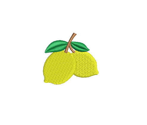 Motif Citron brodé our vêtement personnalisé bébé